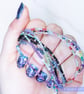 Dainty handmade black spinel and sterling silver lobster clasp bracelet - Image 8
