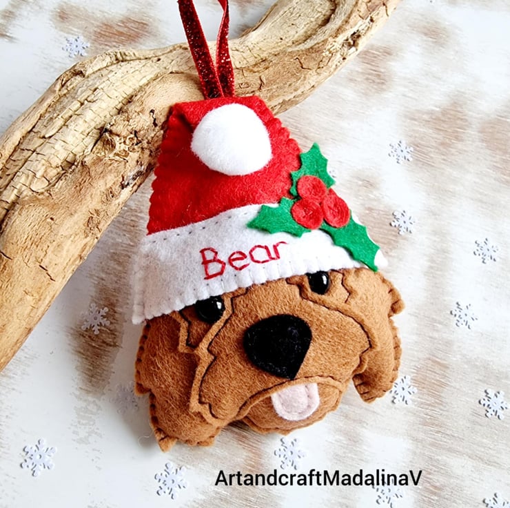 Cockapoo, Cockapoo Personalised Christmas decor... - Folksy