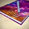 A5 Hardback Notebook with full cloth multicoloured cover