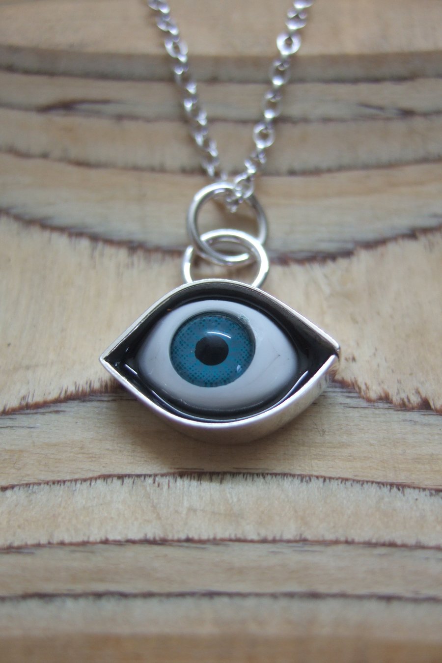Small Sterling Silver Eye Pendant No. 4