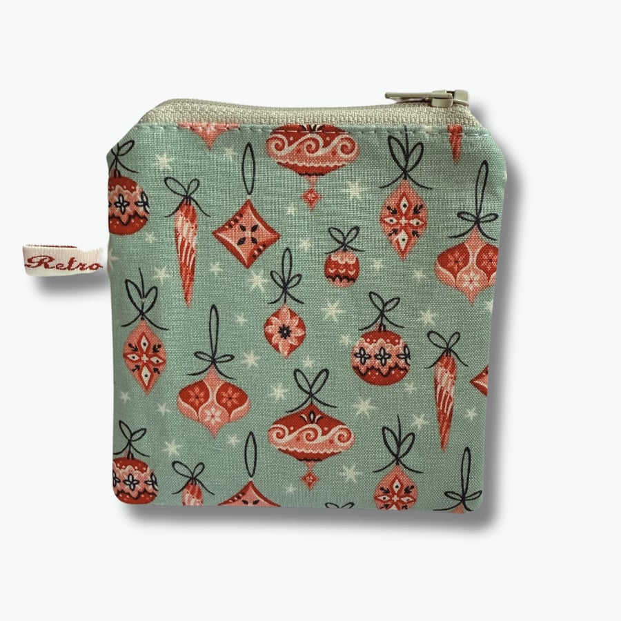Liberty Fabric purse - Liberty Xmas