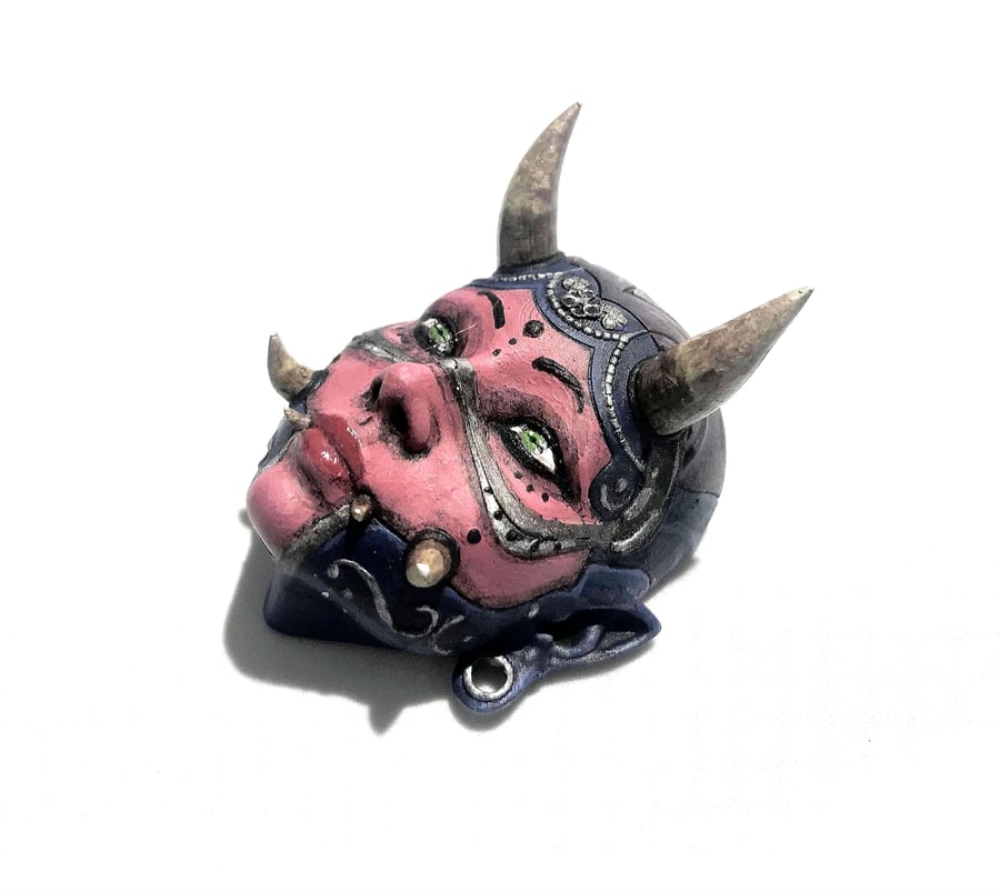 Fridge Magnet Samurai Hannya Demon Decoration