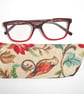 Glasses Case Sleeve William Morris Birds Tapestry Red - Image 2