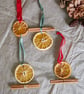 Dried Orange Christmas Decorations, Set of 4, Rustic Christmas Tree Decor - Image 4
