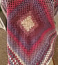 Pink and Purple Crochet baby blanket, square, granny square design, - Image 6