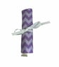 Crochet hook case with purple chevrons, Ergonomic hook organiser, roll up short  - Image 2