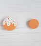 Ice cream cone magnetic needle minder, polymer clay, Summer, food - Image 3