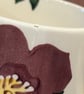 Repurposed hellebore cup embroidered pin cushion - Image 5