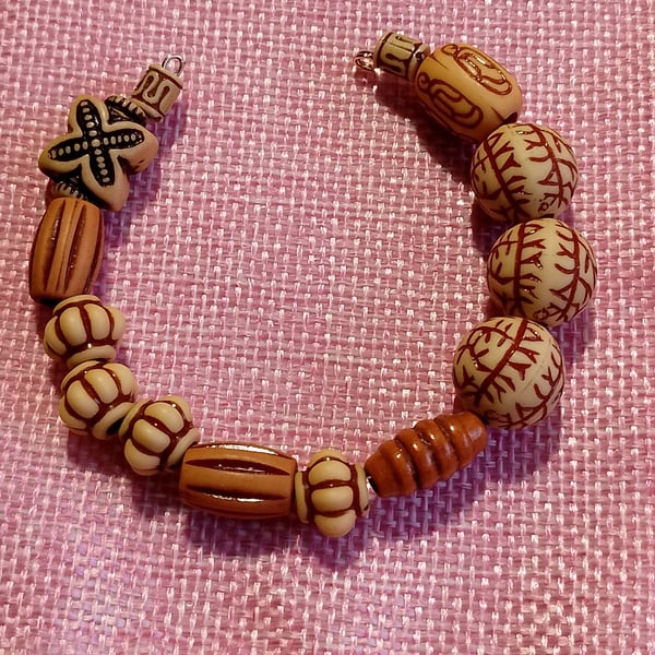 Tribal Style Wrap Around Bracelet