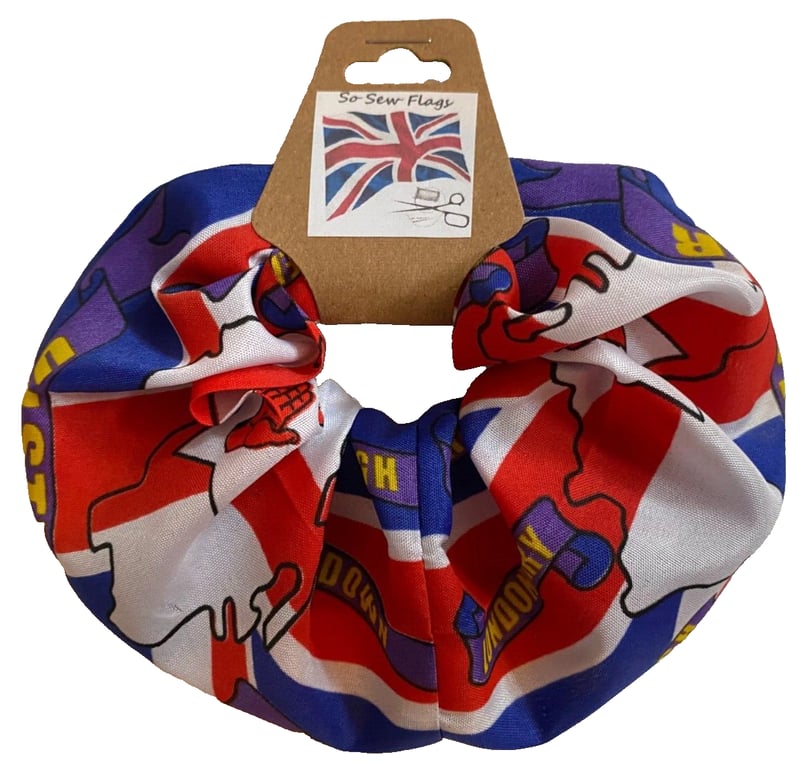 Northern Ireland 6 Counties Corps Flag Hair Scrunchie Scrunchies Accessory 