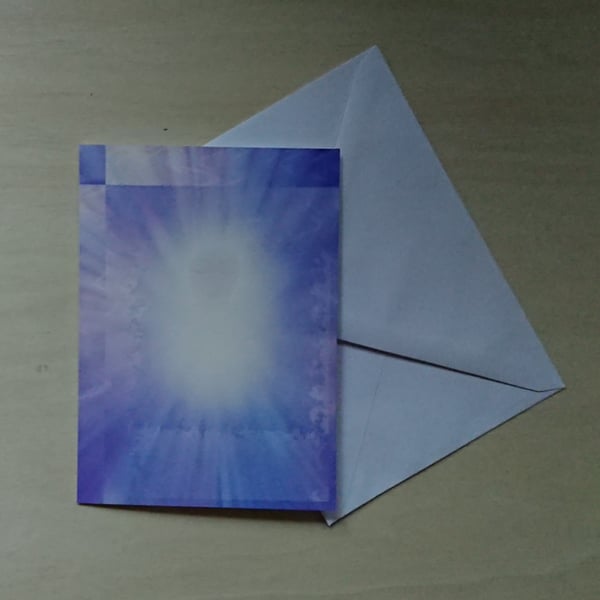 Meditation handmade card blank inside plus limited edition prints & framed print