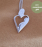 Handmade Eco silver 'Mother's Love' pendant