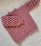 Bobble Sleeve Cardigan - Handmade Crochet Baby & Children's Cardigan - Image 4