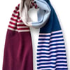 Striped and blocked Big Scarf