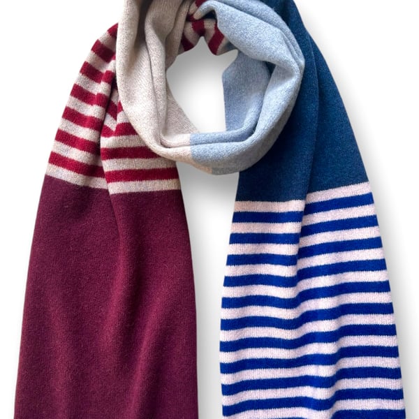 Striped and blocked Big Scarf