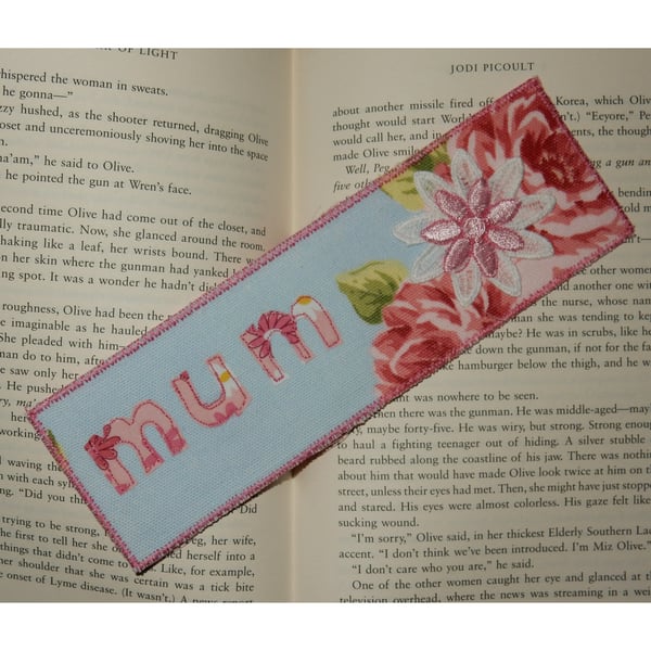 Bookmark floral Mum