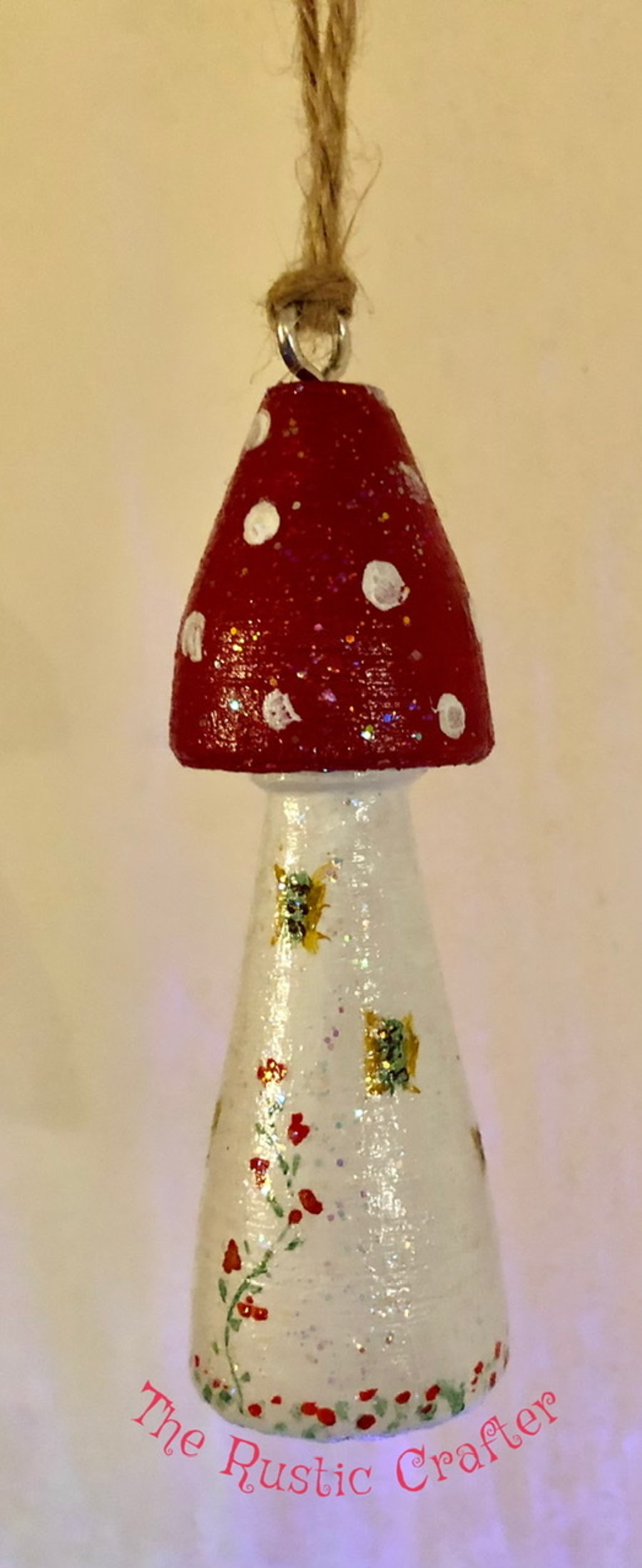 Fairy Toadstool Christmas tree decoration 