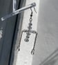 Celene - Clear Cross Earrings  - Image 4