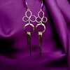 Handmade Gold Brass Earrings, Dangle, New Egyptian Collection FREEPOST