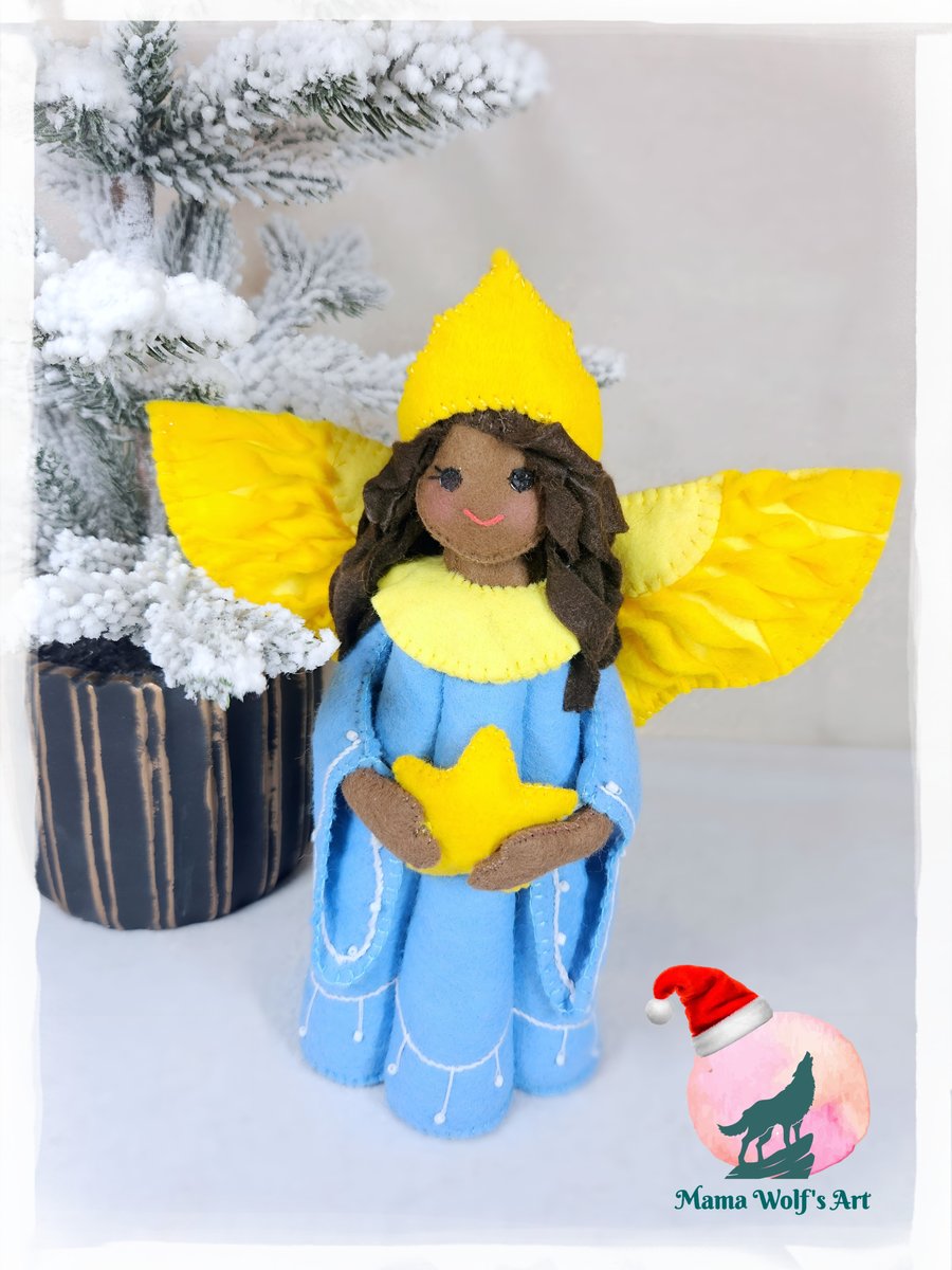 Christmas Angel Blue Gown