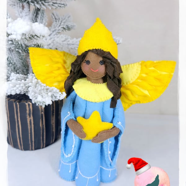 Christmas Angel Blue Gown