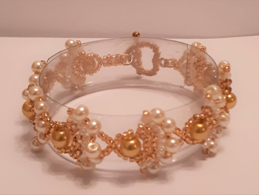 Golden Fan bracelet     