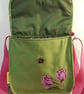 Shoulder Bag,Tulips on lime green - Image 9