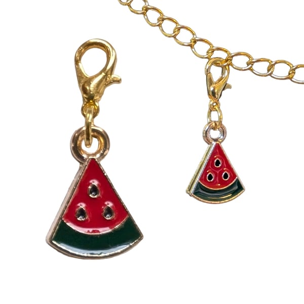 Detachable watermelon charm