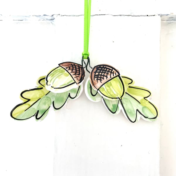 Oak and Acorn Ceramics Hanger