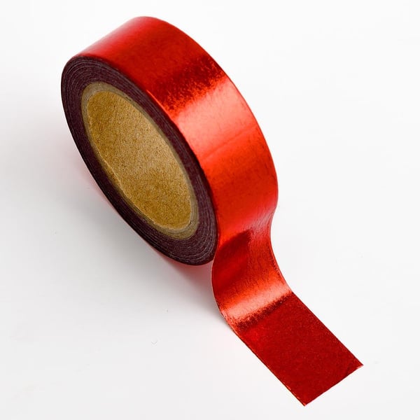 Red Foil Adhesive Tape 15mm x 10m
