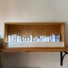 Light Up Paper City, Forest Art Sculpture Lamp, Bookshelf Diorama