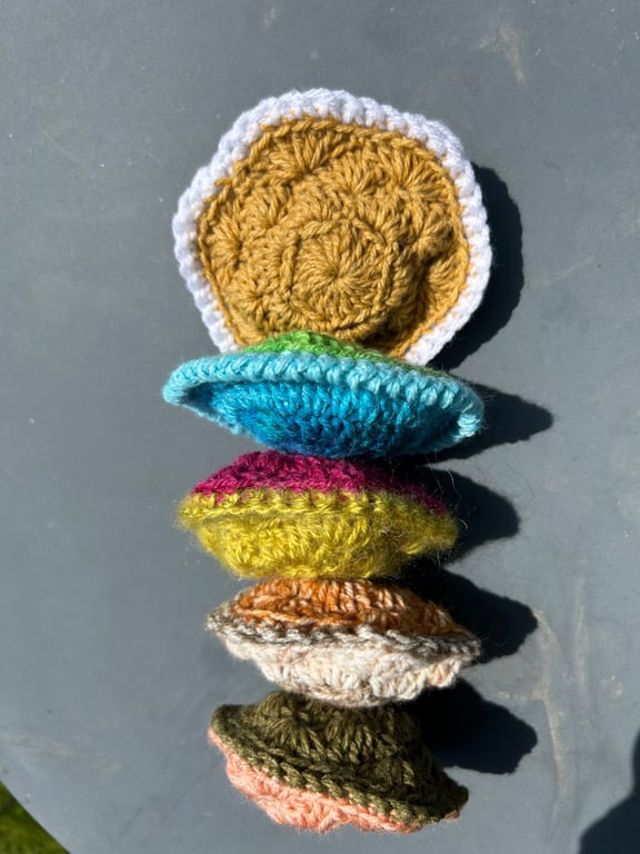 Lot of 5 Handmade crochet lavender sachets 