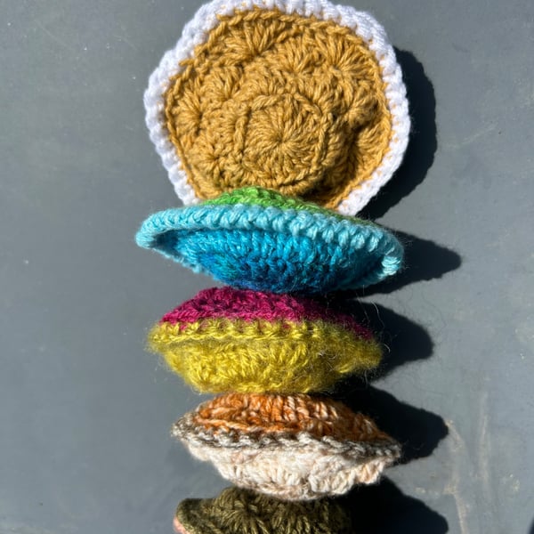 Lot of 5 Handmade crochet lavender sachets 