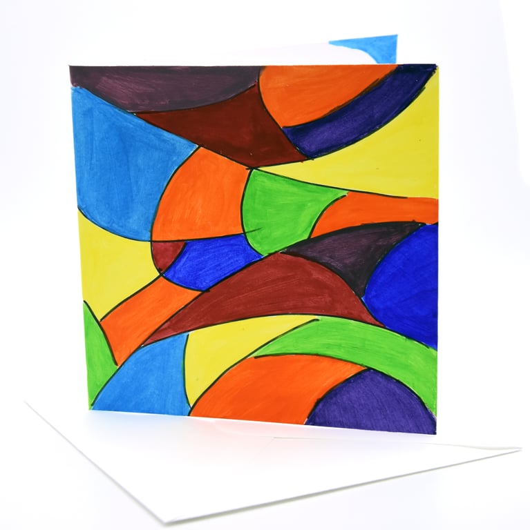 Abstract multi purpose card