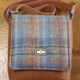 Tweed crossbody messenger bag