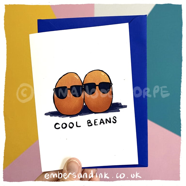Cool Beans Greetings Card