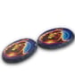 Leo Star Sign Round Rock Slate Coasters Set Of 2. Birthday Christmas Coaster - Image 3