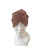 Ready Made Dark Pink Twist Turban Hat Women Soft Knit Winter Turban Head Wrap
