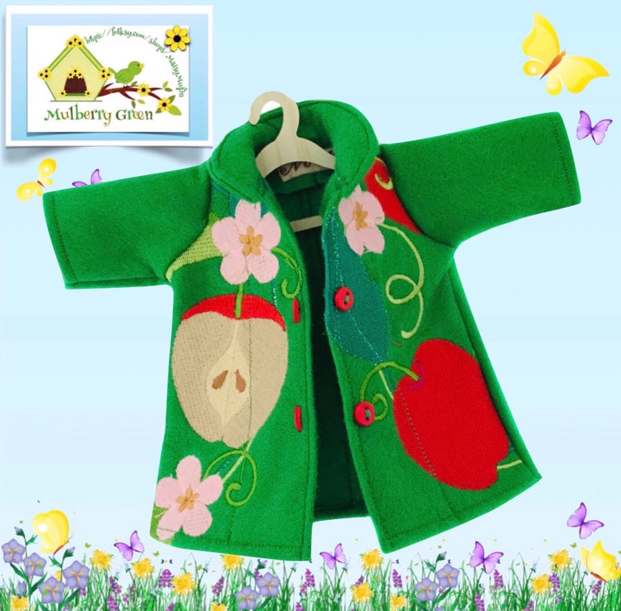 Apple Blossom Embroidered Coat