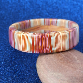 Modern Craft Post Industrial Style Designer Bangle - Lovely Stripes!.