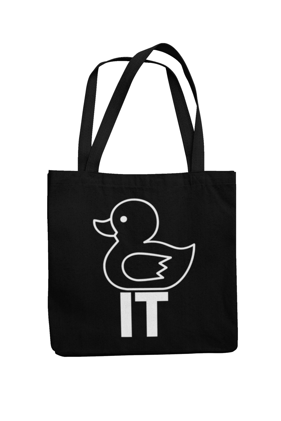 Duck themed Novelty Shopping Tote Bag DUCK it Funny non swearing Gift