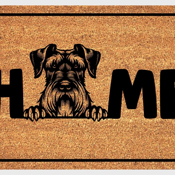 Giant Schnauzer Home Door Mat No.3 - Giant Schnauzer Welcome Mat - 3 Sizes