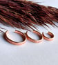 Copper Ear Cuff for Helix or Conch - Hammer Textured - 2mm  - Image 6