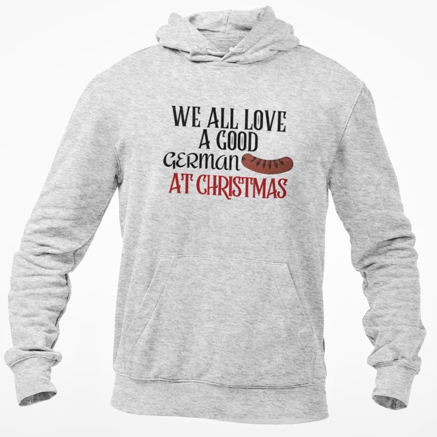 We All Love A German Sausage-.Funny Novelty Christmas HOODIE xmas gift