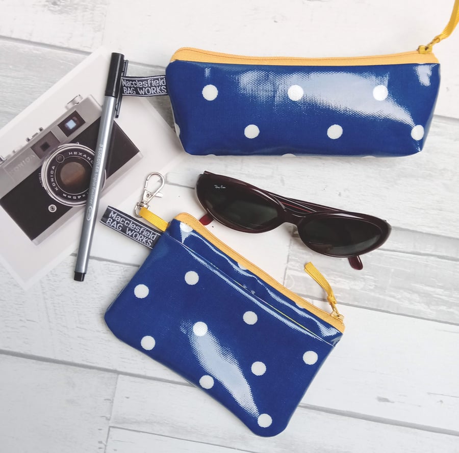 Polka Dot Coin purse and Glasses Case