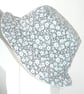 Sun Hat Bucket Hat Taupe and White Floral Reversible Summer Hat - Image 1