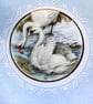 Swans Winter Wishes Christmas card - Image 3