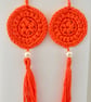 Boho crochet dangle earrings - Image 2