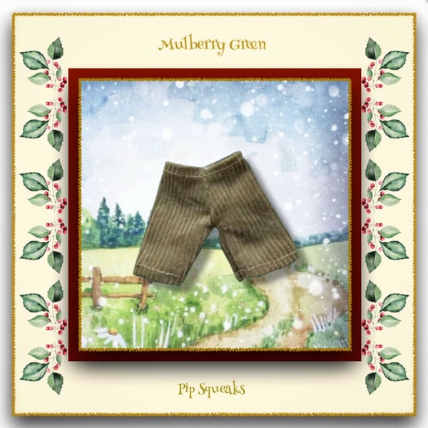 Pip Squeaks Olive Green Corduroy Trousers