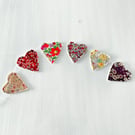 Heart Garland in Pretty Florals
